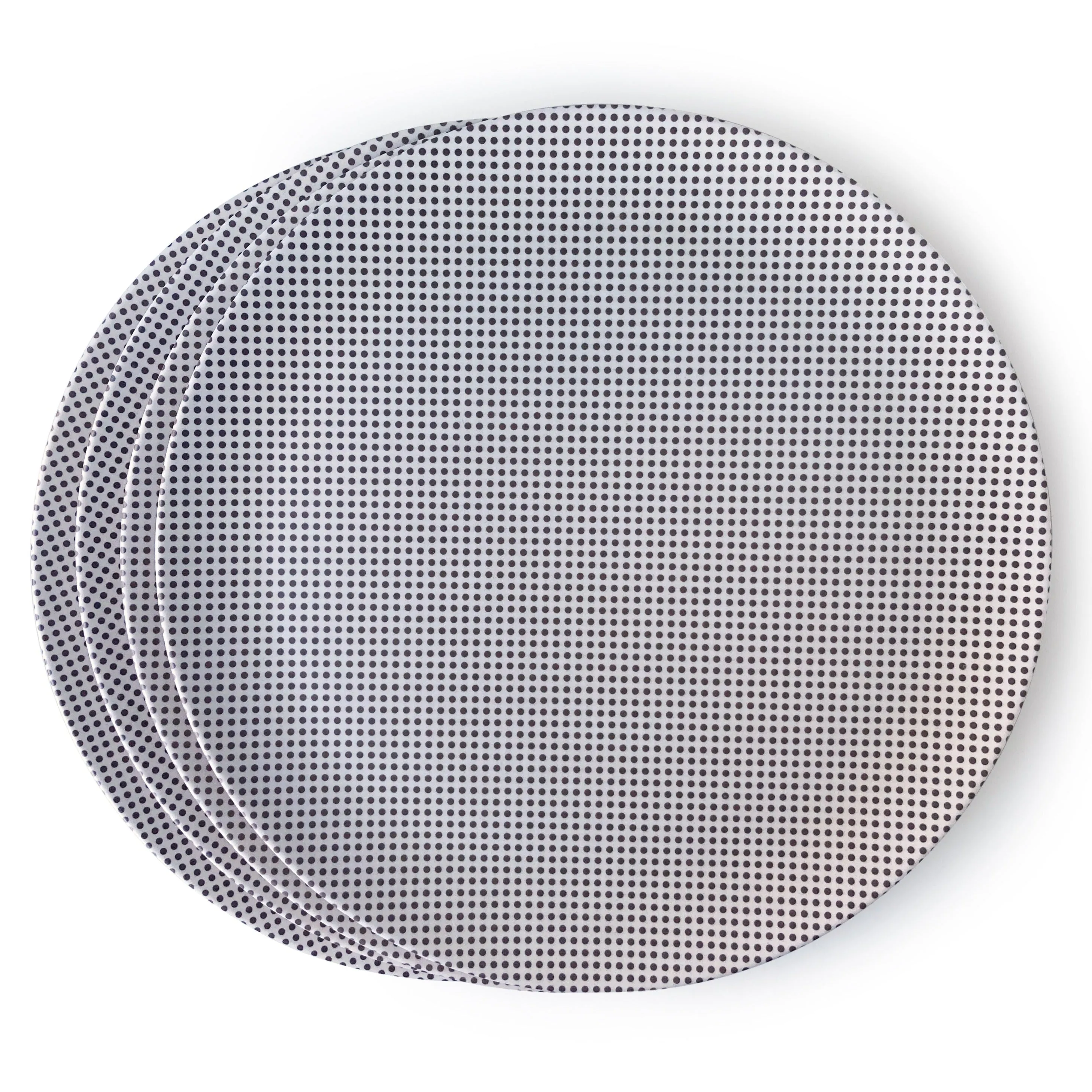 10" Popdot Bamboo Dinner Plate - Set of 4