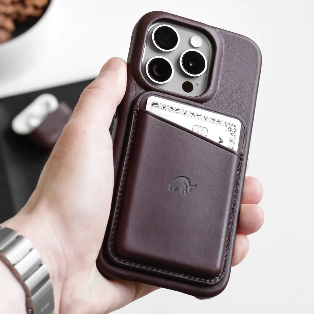 20% Off Minimalist iPhone Case & Wallet - Bourbon