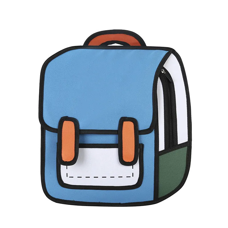 2D Cartoon Funny Backpack