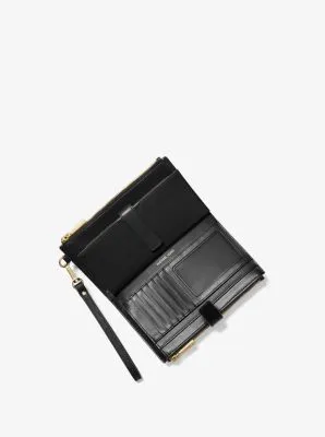 Adele Studded Saffiano Leather Smartphone Wallet