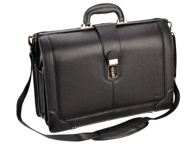 Adpel Gladstone Leather Briefmaster | Black