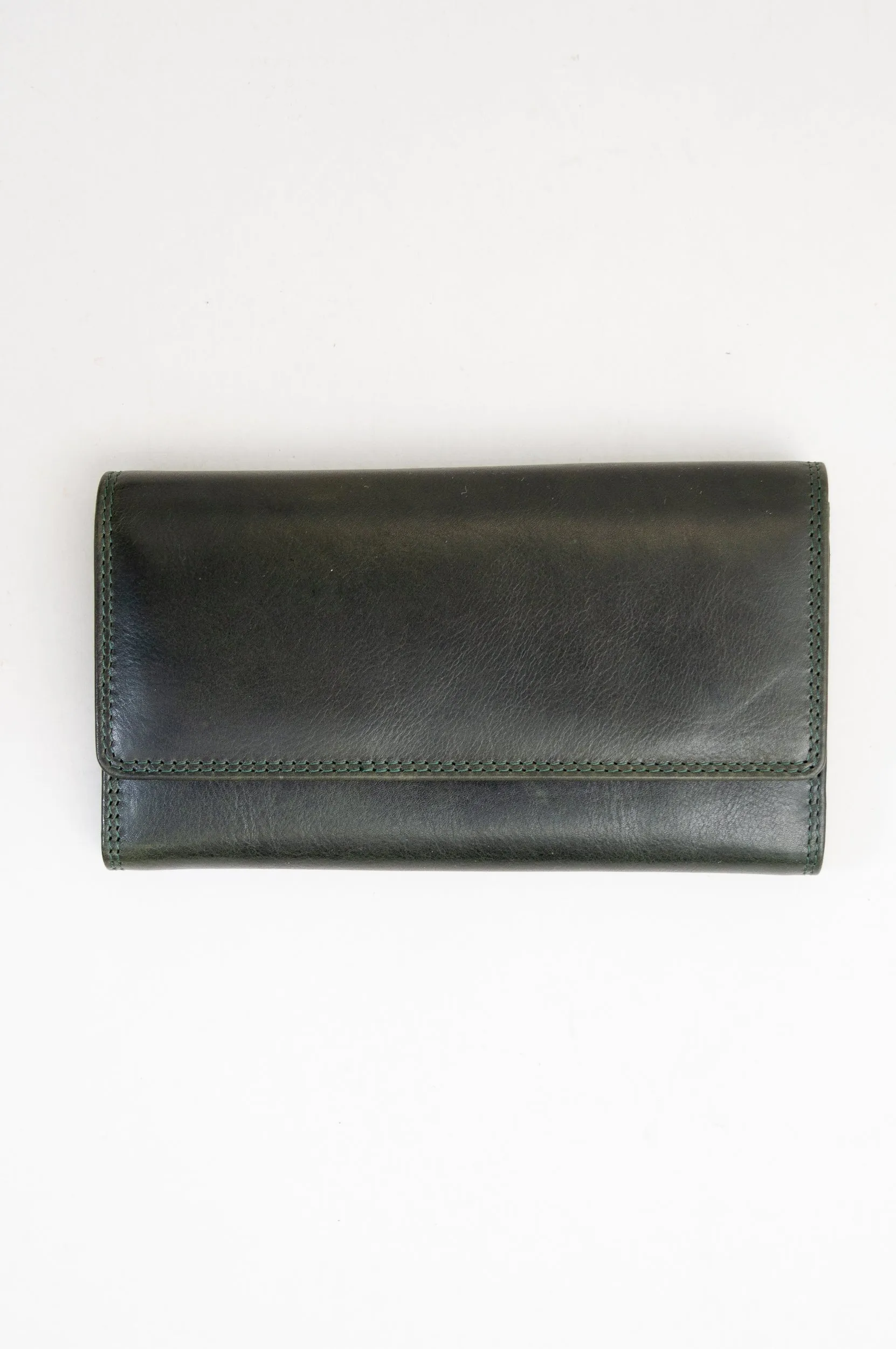 Adrian Klis 105 Ladies Wallet, Dark Green, Leather