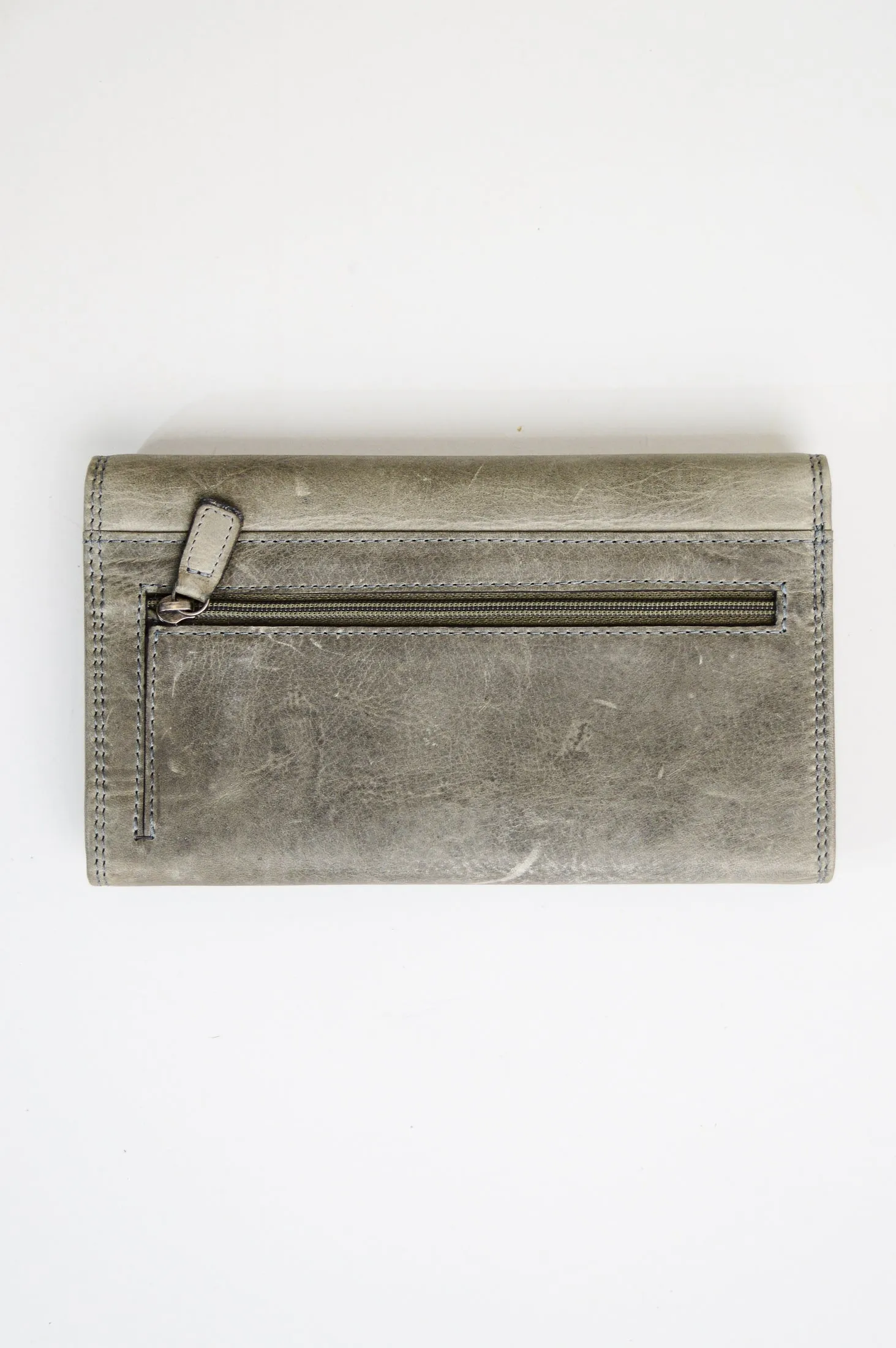 Adrian Klis 105 Ladies Wallet, Light Olive Green, Leather