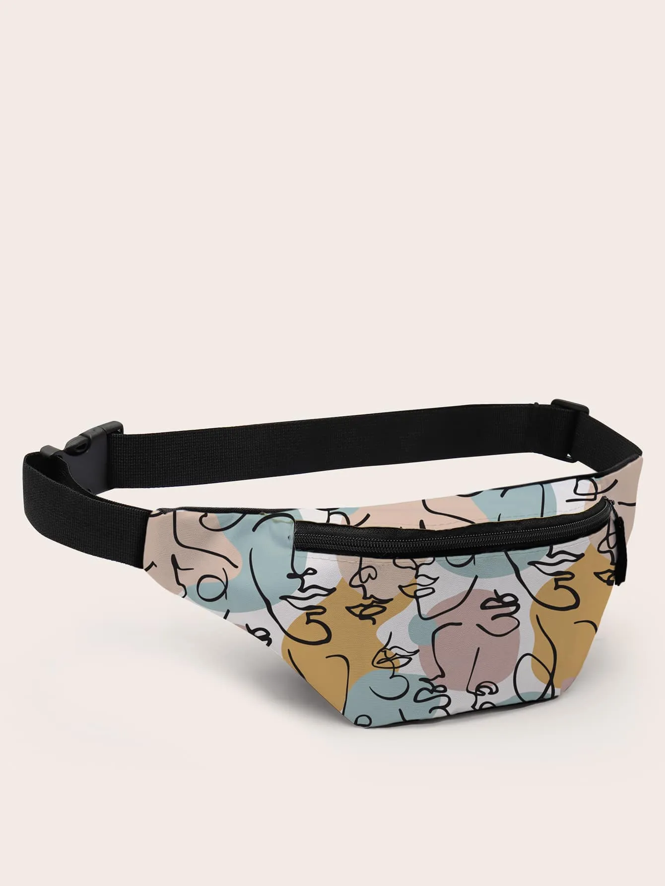 Allover Figure Graphic Fanny Pack