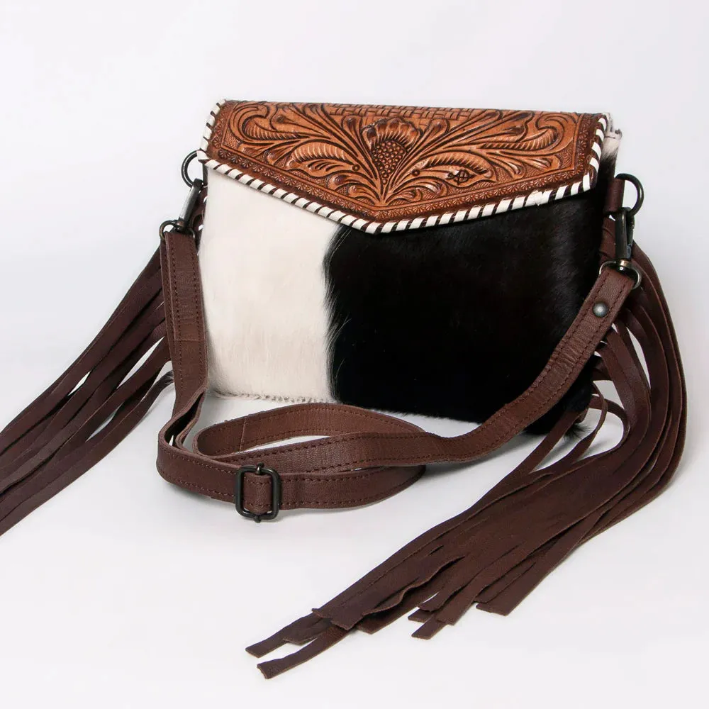 American Darling Cowhide Tooled Cross Body