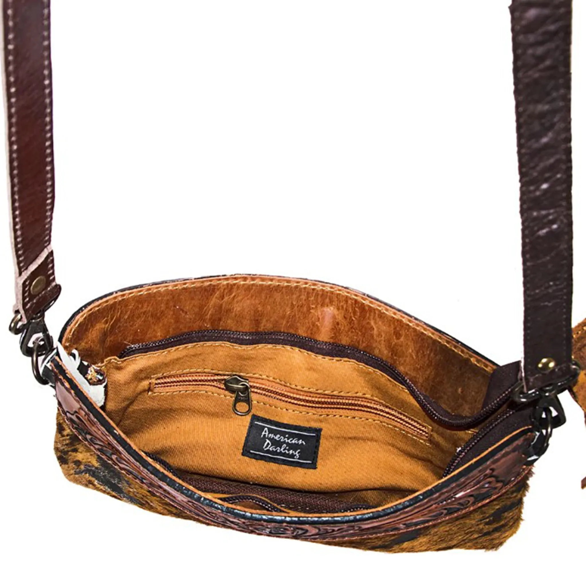 American Darling Hide/Tooled Purse