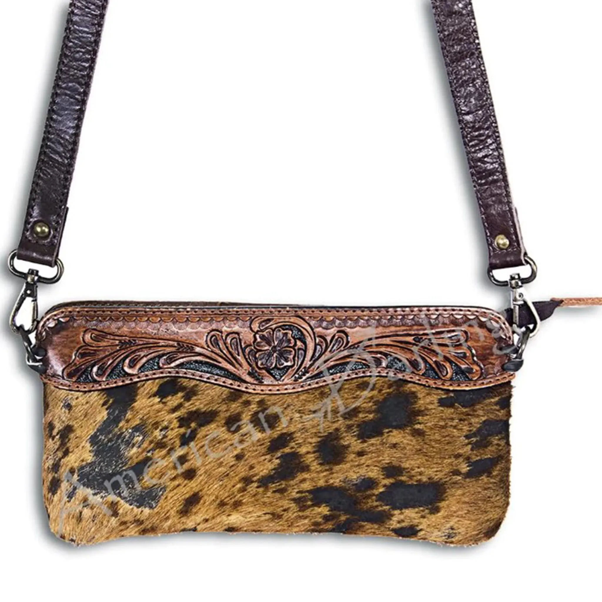 American Darling Hide/Tooled Purse