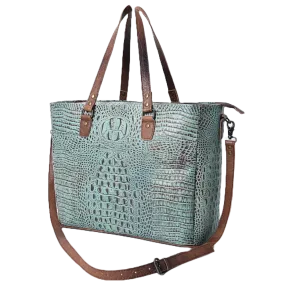 American Darling Ladies Turquoise Concealed Carry Tote Bag ADBG962