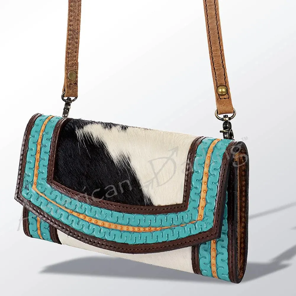 American Darling Turquoise Cowhide Purse