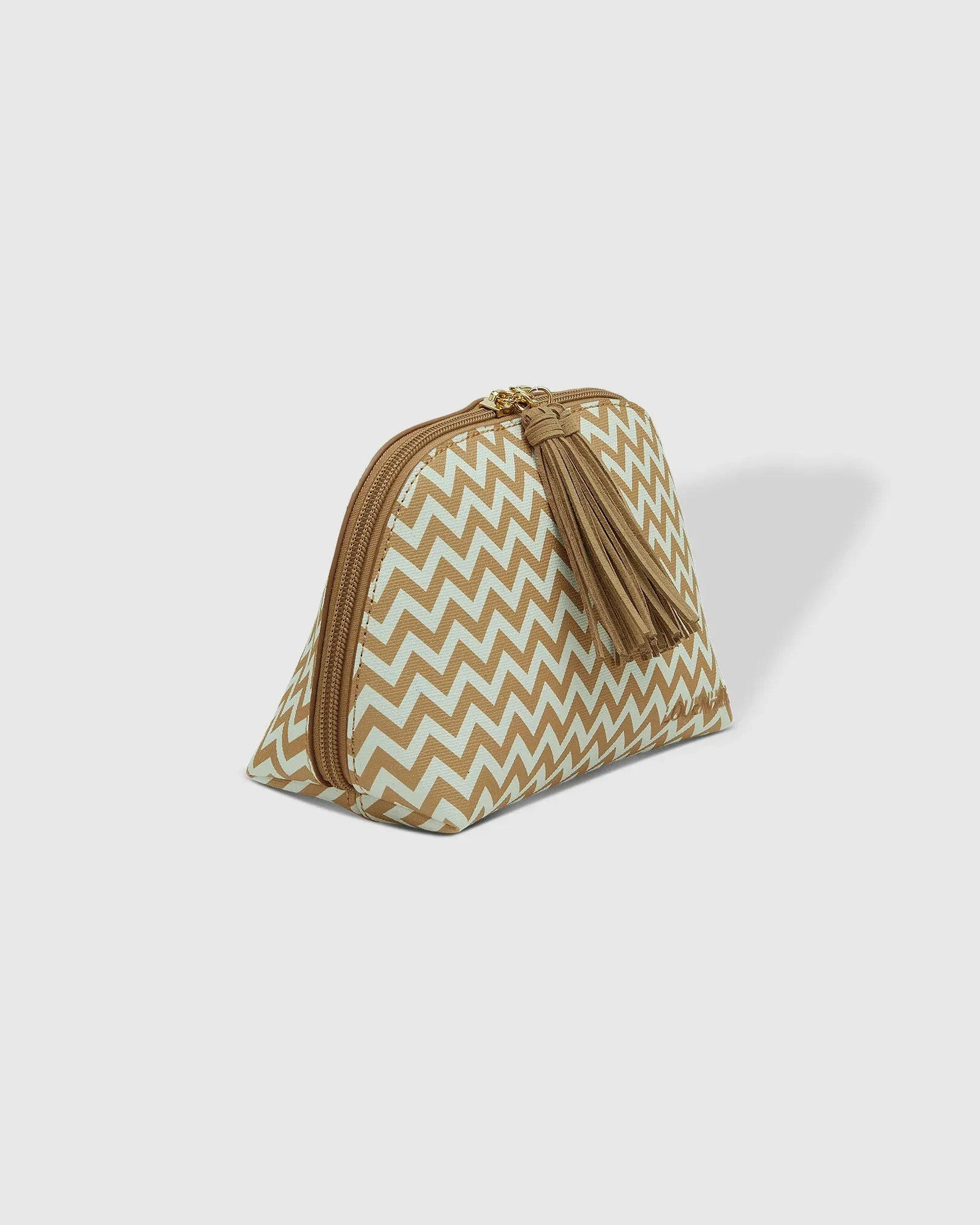 Baby Audrey in Chevron Camel