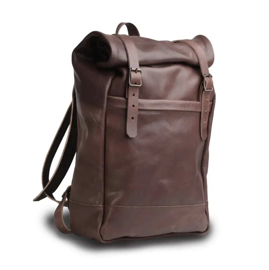 Bark And Mill Rolltop Backpack | Imbuia