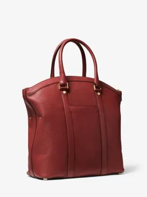 Bedford Legacy Large Pebbled Leather Dome Tote Bag