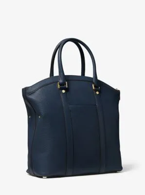 Bedford Legacy Large Pebbled Leather Dome Tote Bag