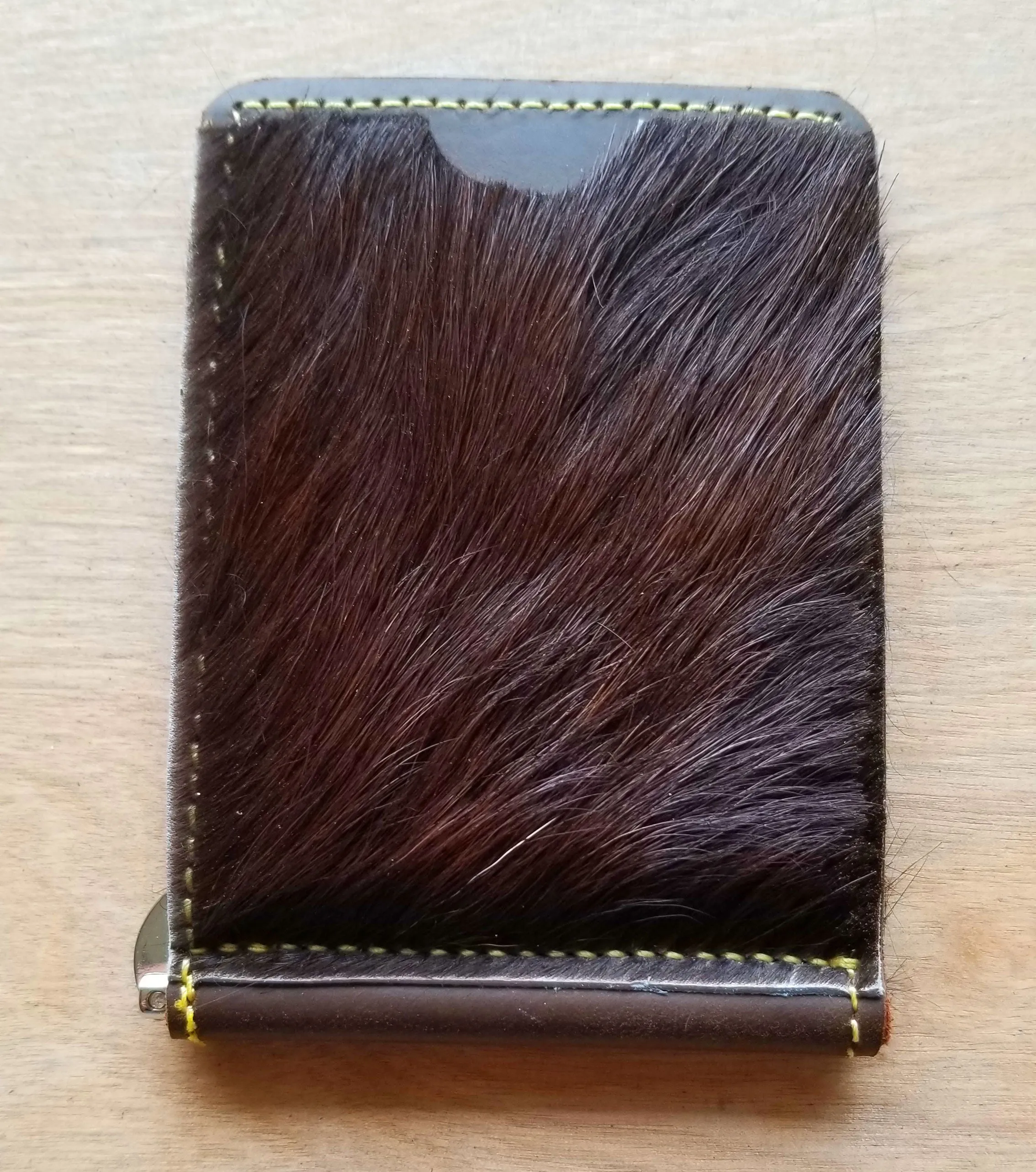 BK Cowhide Leather Wallet (Hair on Hide)