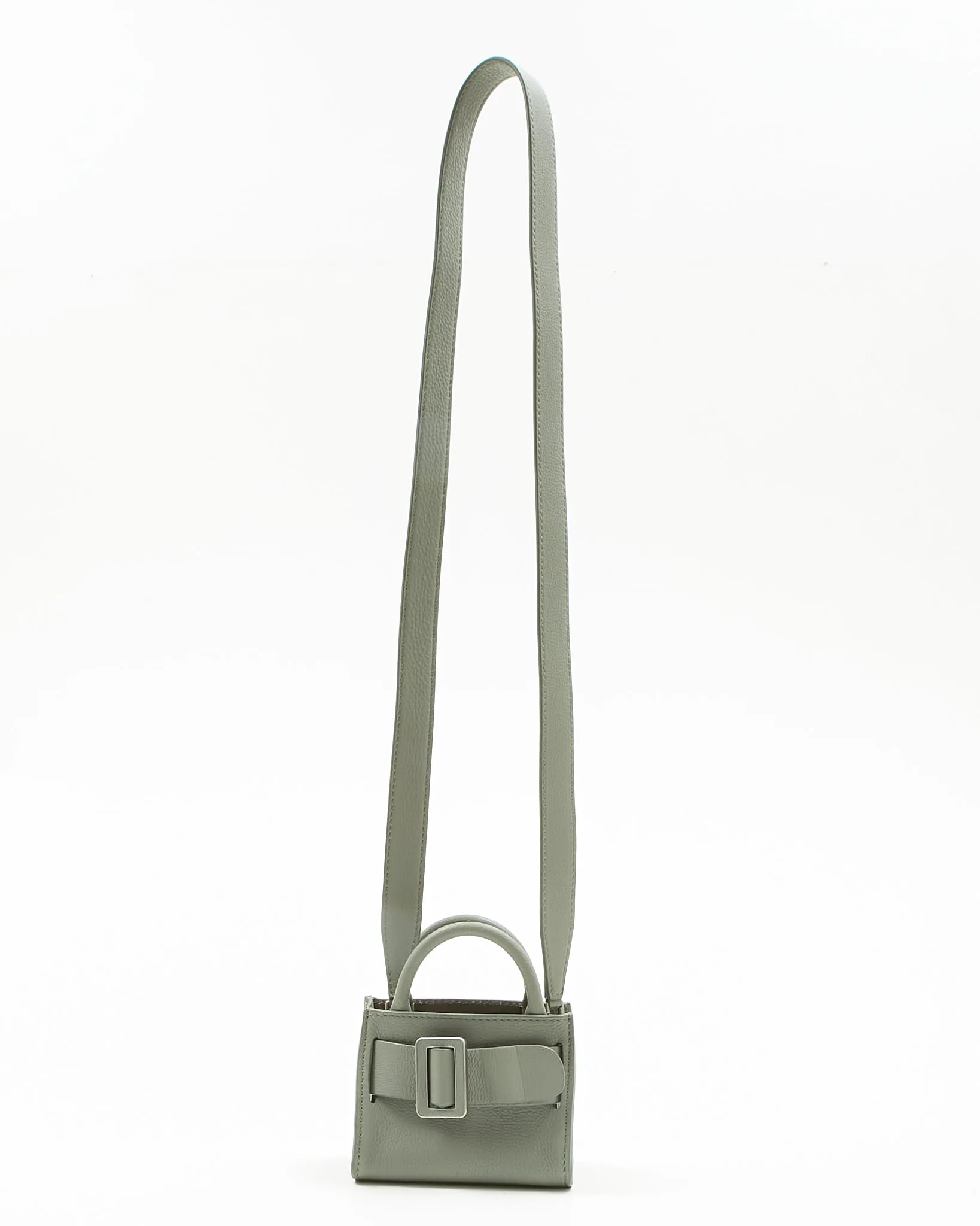 Boyy Sage Green Leather Buckle Mini Bag