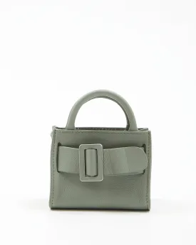 Boyy Sage Green Leather Buckle Mini Bag