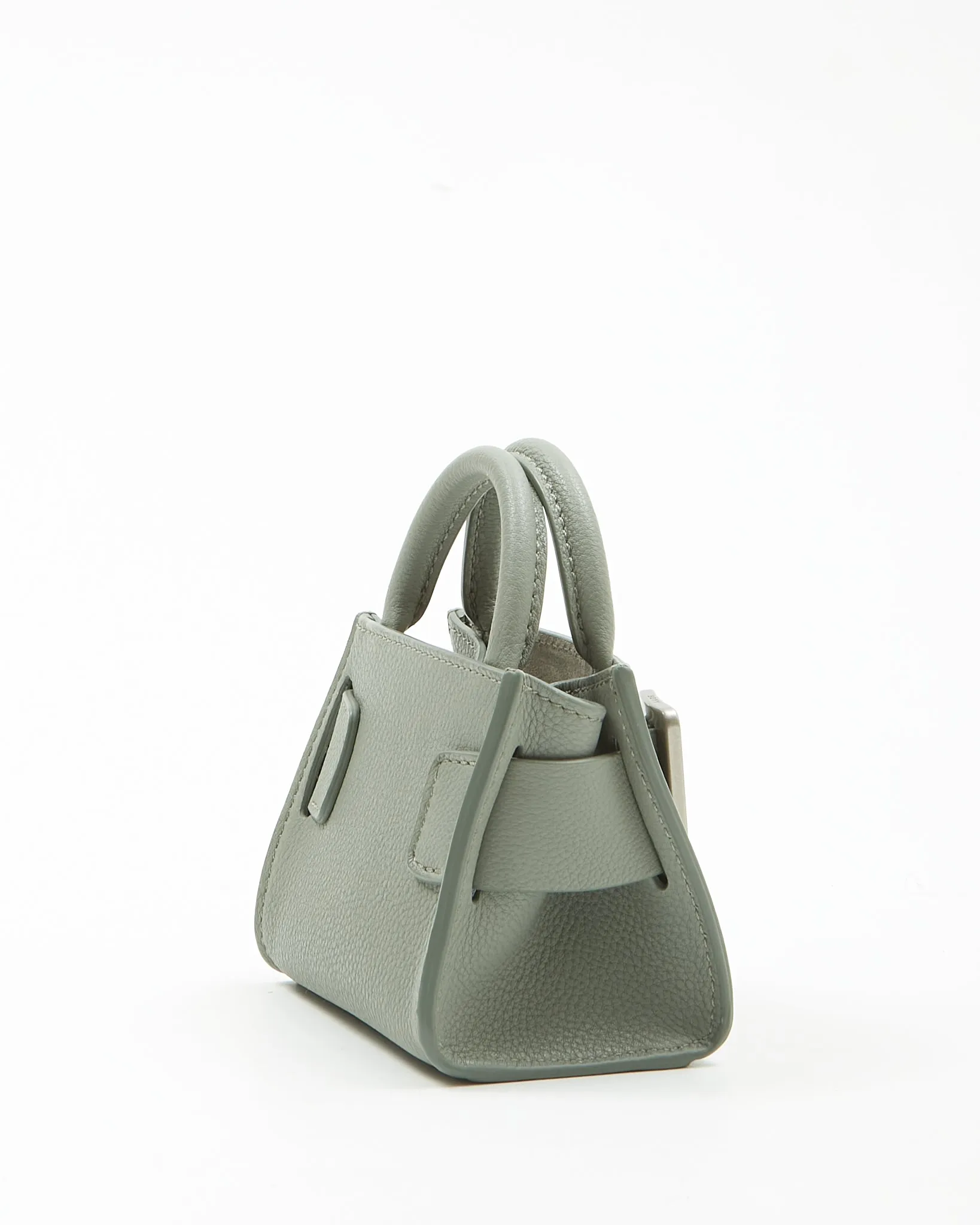 Boyy Sage Green Leather Buckle Mini Bag