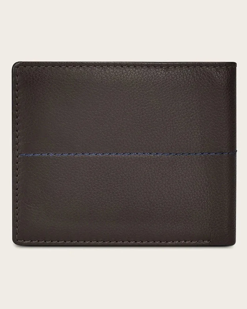 Brown bifold bovine wallet