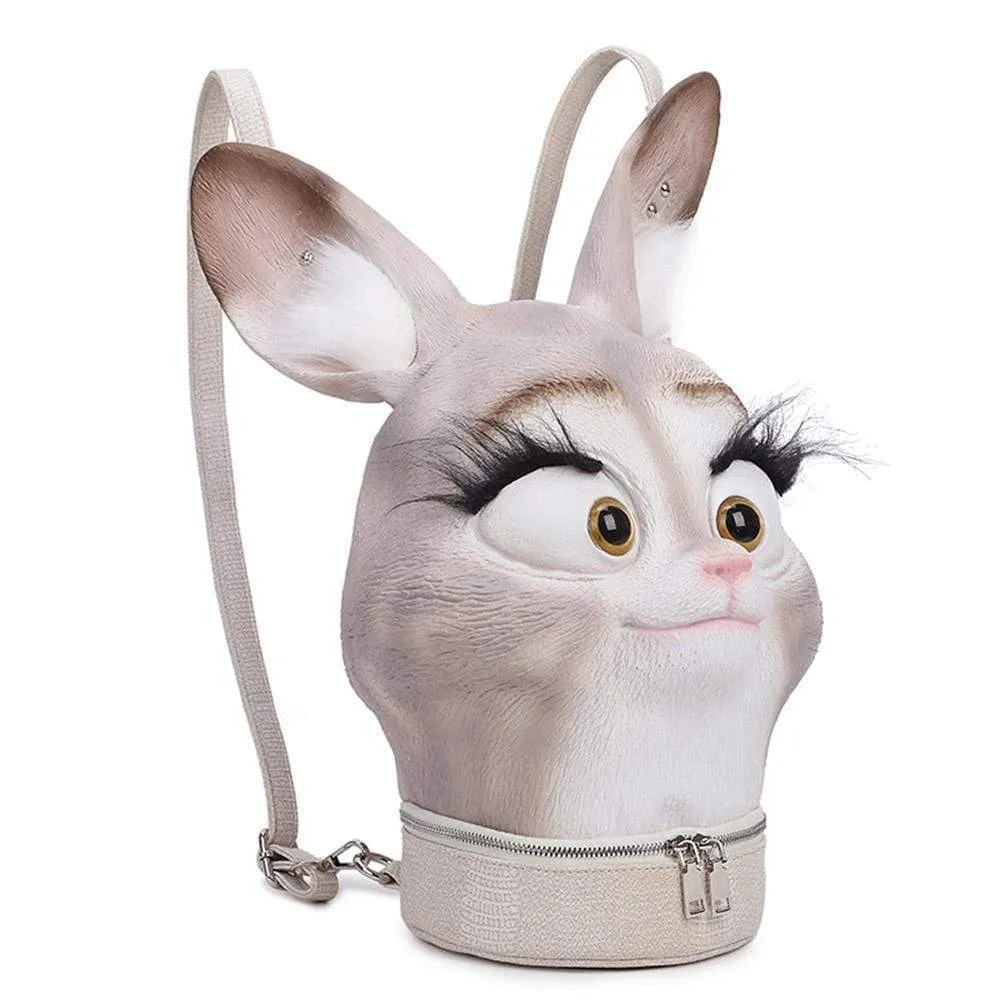 Cartoo Cute Rabbit Fashion Punk Backpack Gift Bags