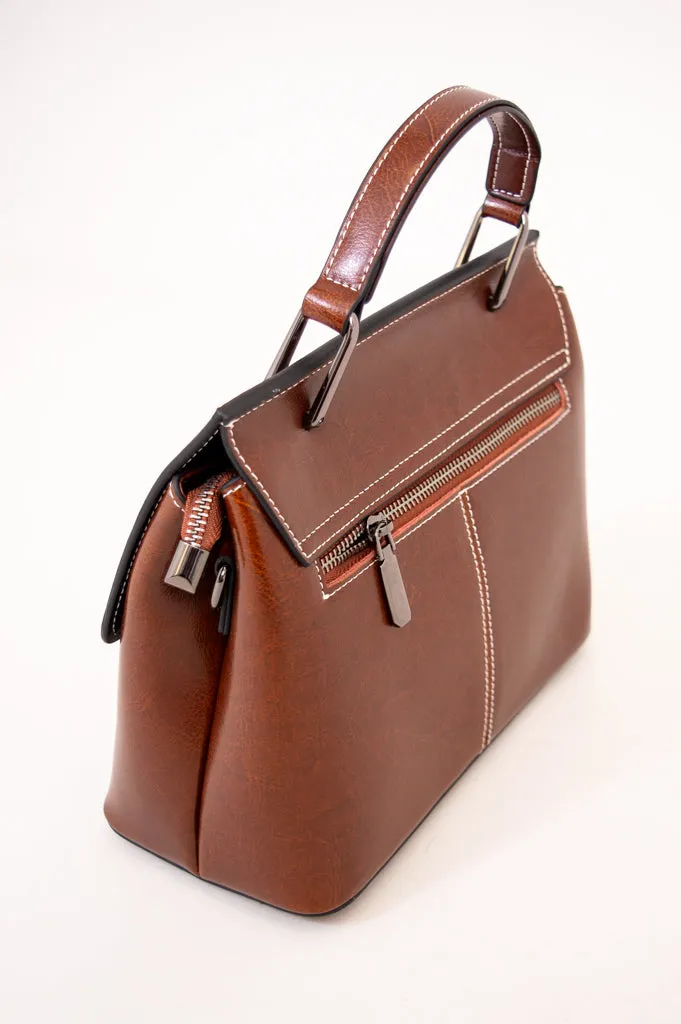 Cecilia Bag 2161, Brown, Leather