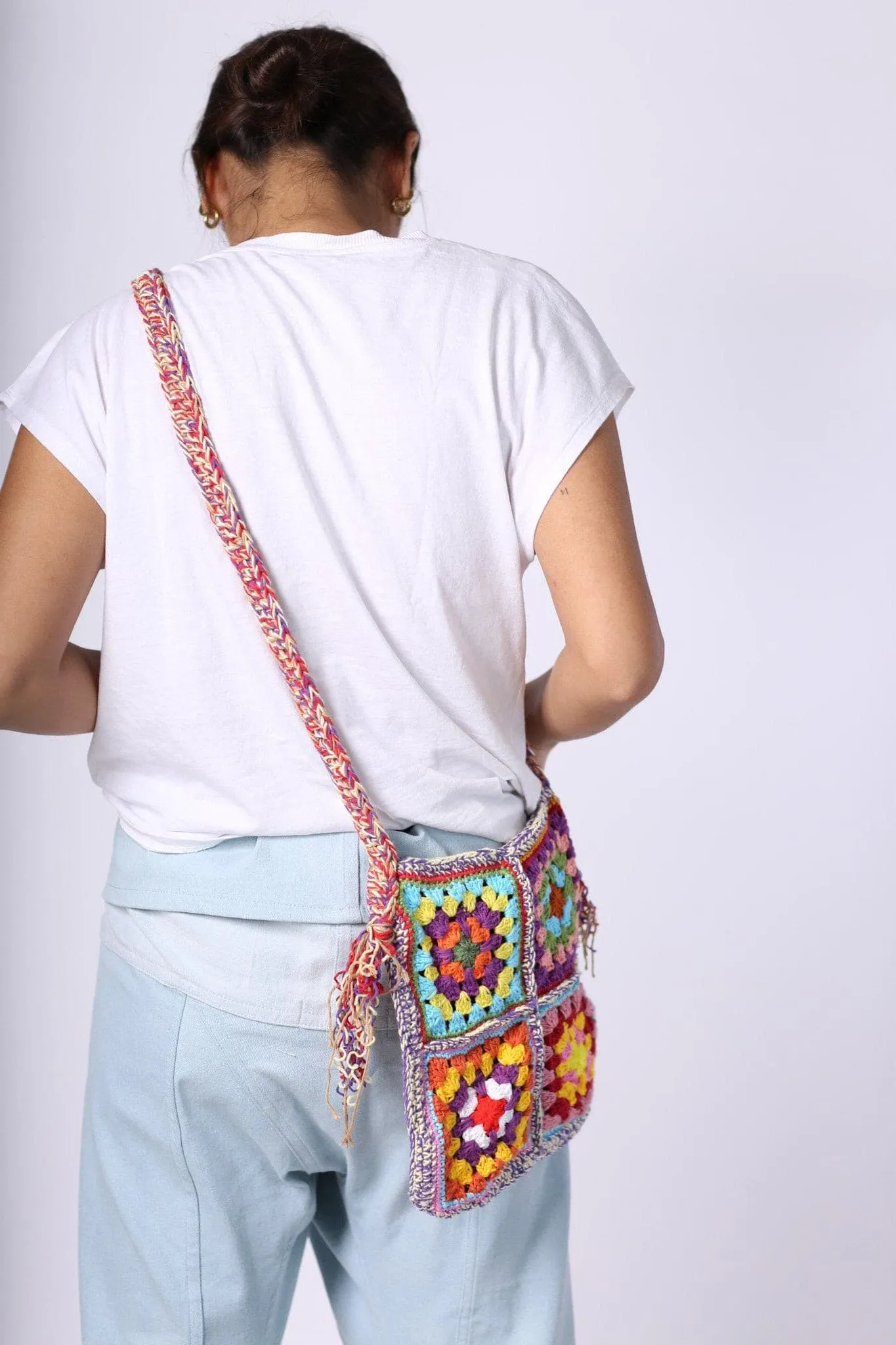 CROCHET SHOULDER CROSS BODY BAG TIBB