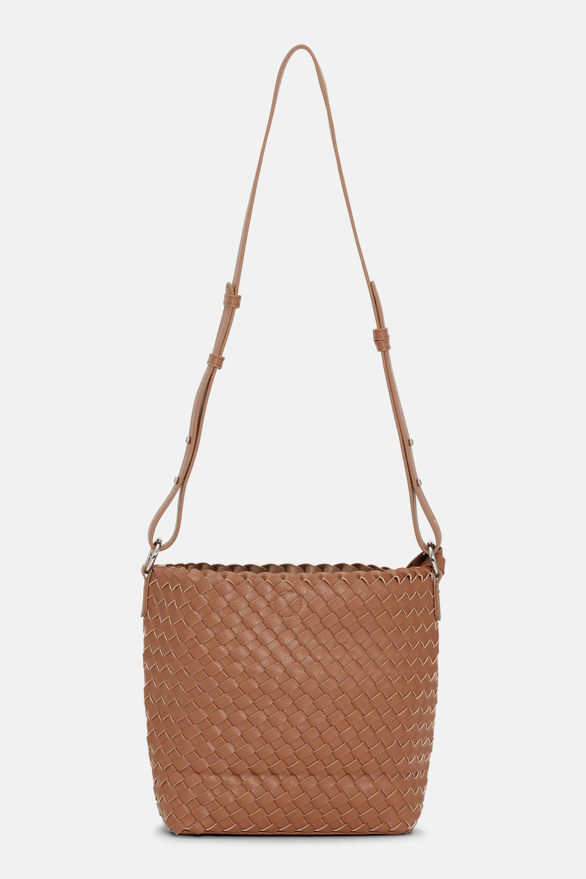 Crossbody Bag - Burnt Caramel Metallic Brown