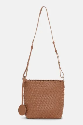 Crossbody Bag - Burnt Caramel Metallic Brown