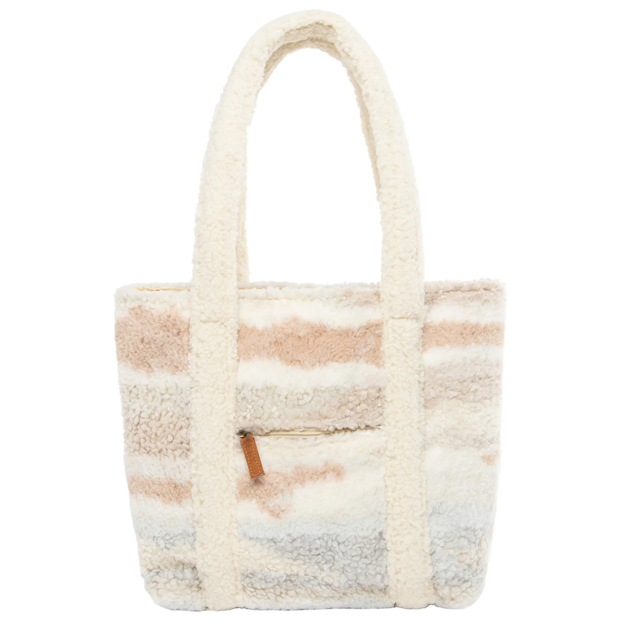 Cuddle Up Faux Shearling Tote