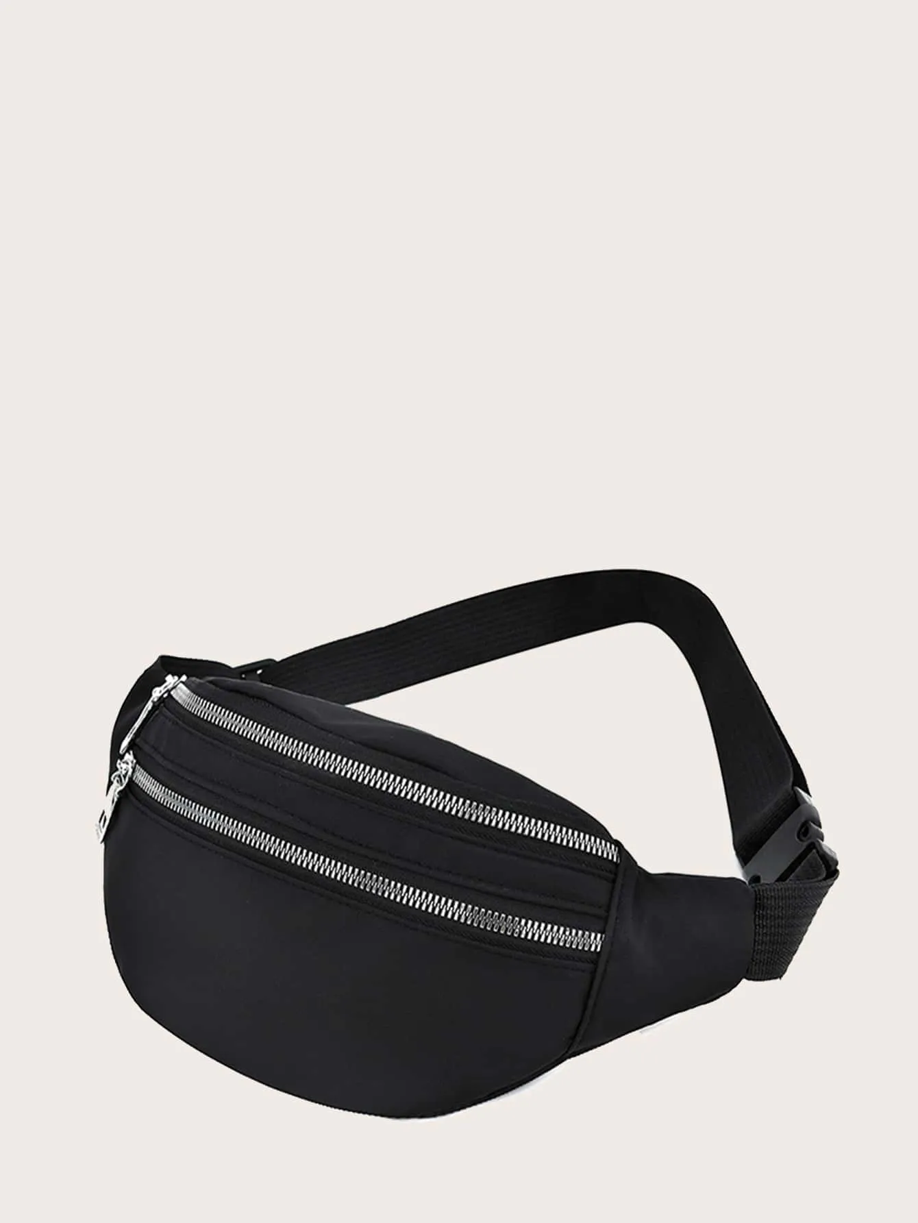 Dual Zip-Up Fanny Pack