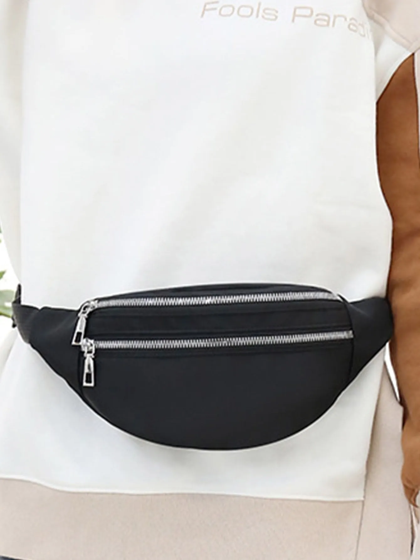 Dual Zip-Up Fanny Pack