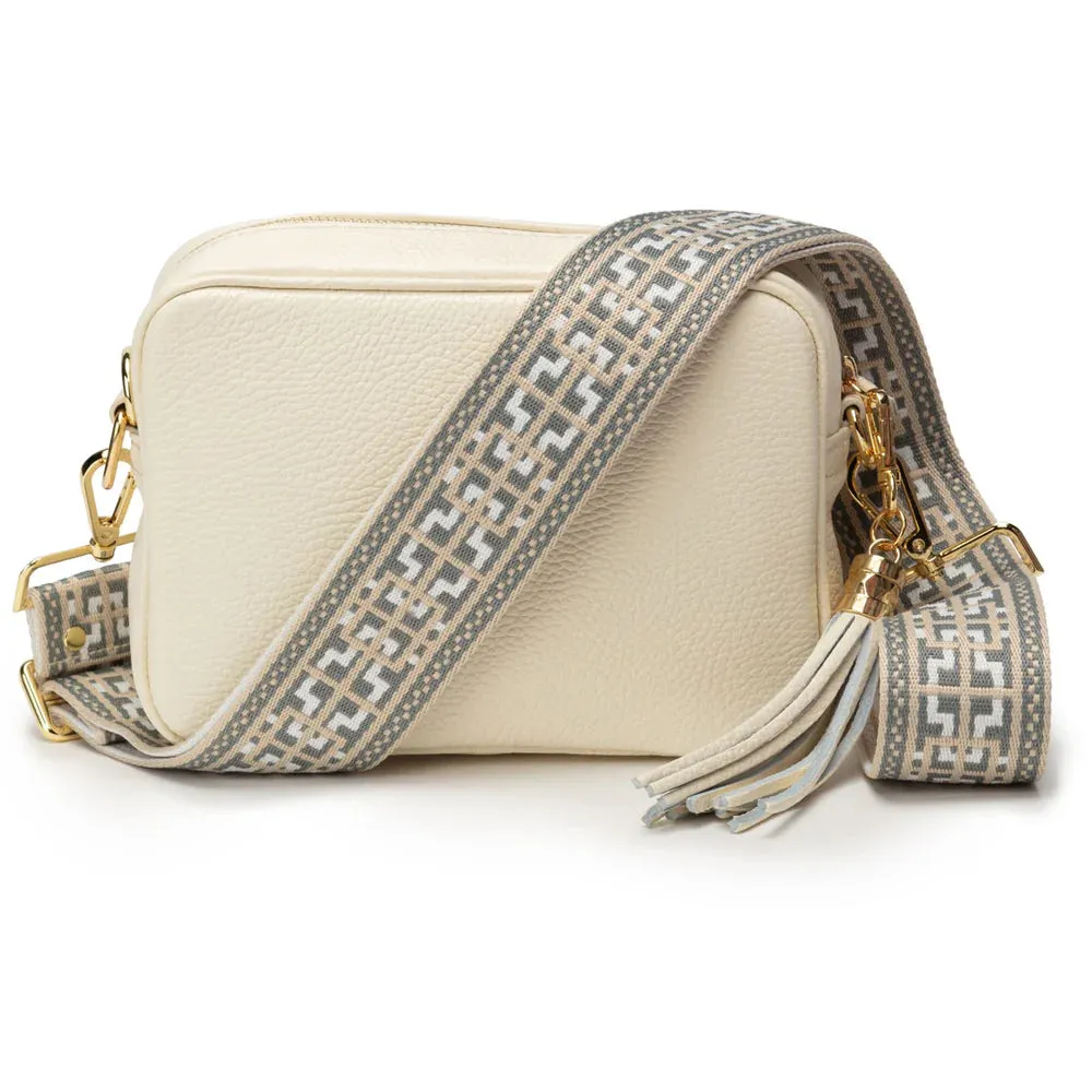 Elie Beaumont Ivory Leather Cross Body Bag