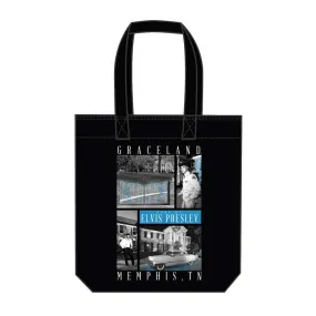 Elvis Graceland Collage Photo Tote Bag