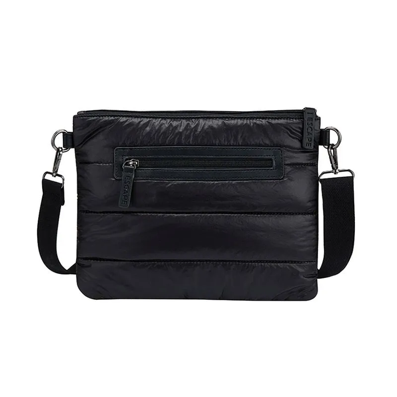 Escape Puffer Cross Body Bag | Black