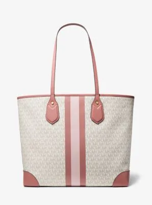 Eva Large Logo Stripe Tote Bag | 55974