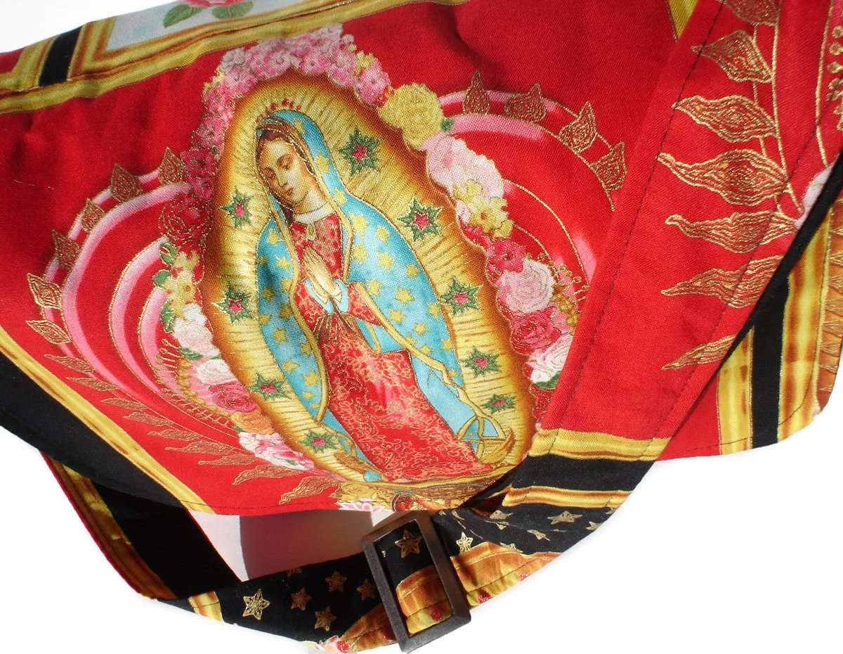 Guadalupe, Virgin Mary Mexican Art Messenger Bag #MB535