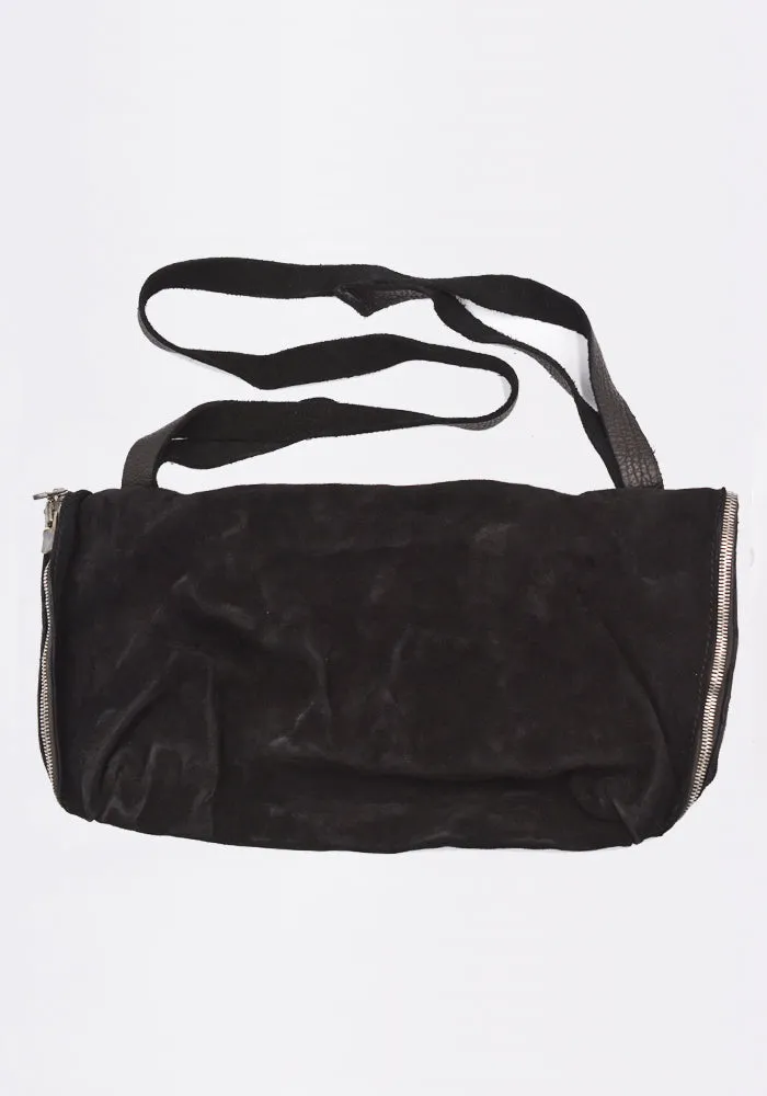 GUIDI M10 SOFT HORSE REVERSE MESSENGER BAG BLACK