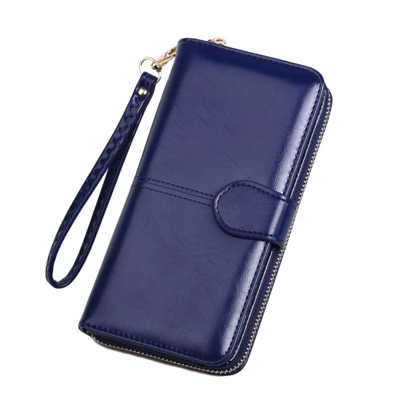 Haute Edition Women's Full Zip Wallet & Phone Holder With Wrist Strap