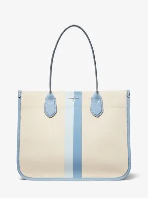 Heidi Large Stripe Canvas Tote Bag