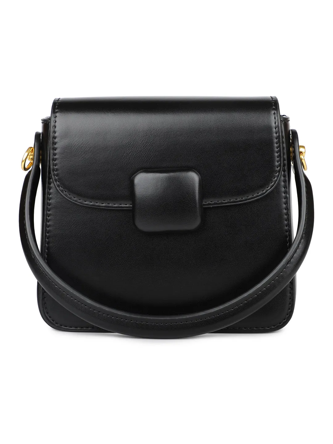 Inc.5 Women Black Colourblocked Structured Sling Bag