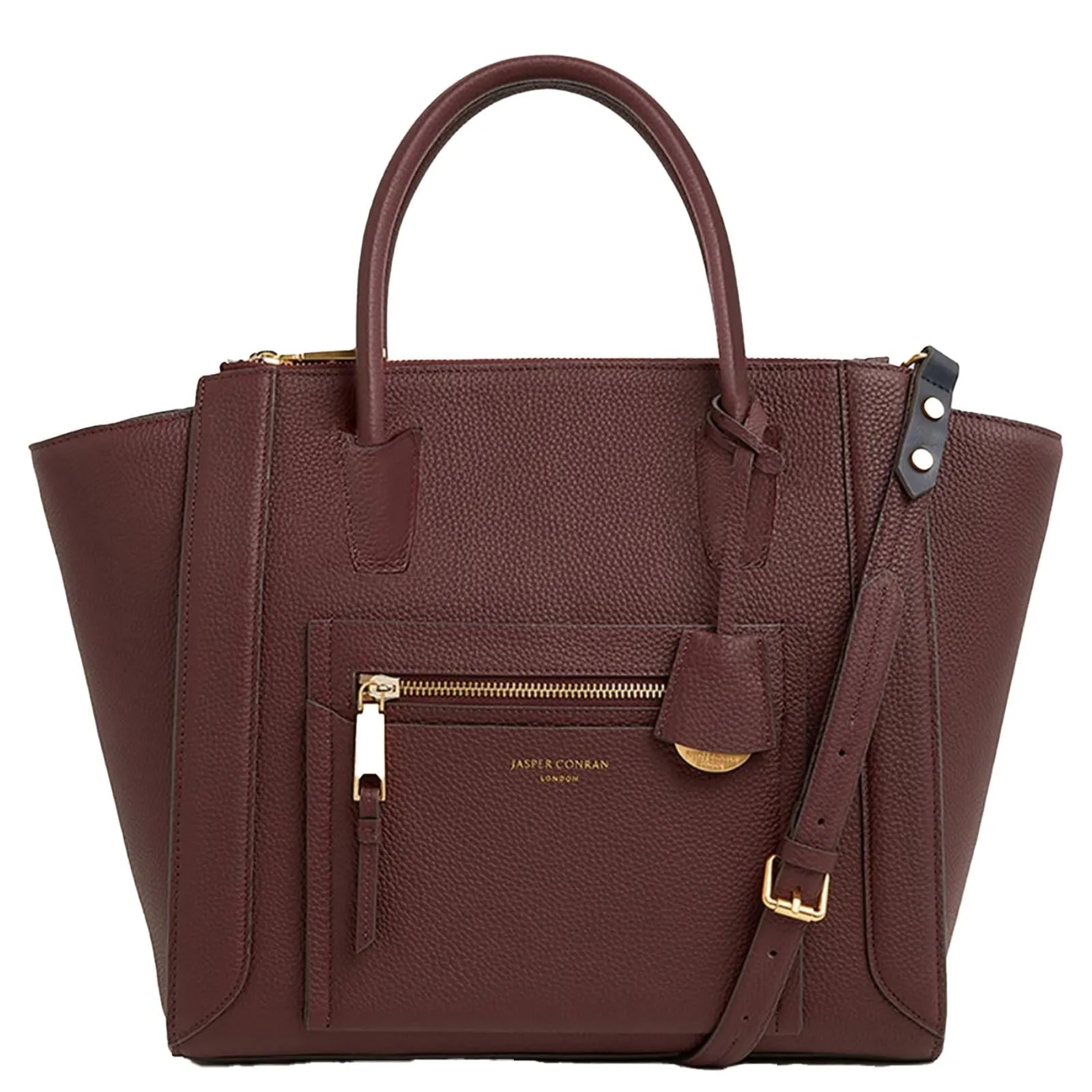 Jasper Conran Aubrey Winged Leather Grab Tote Bag