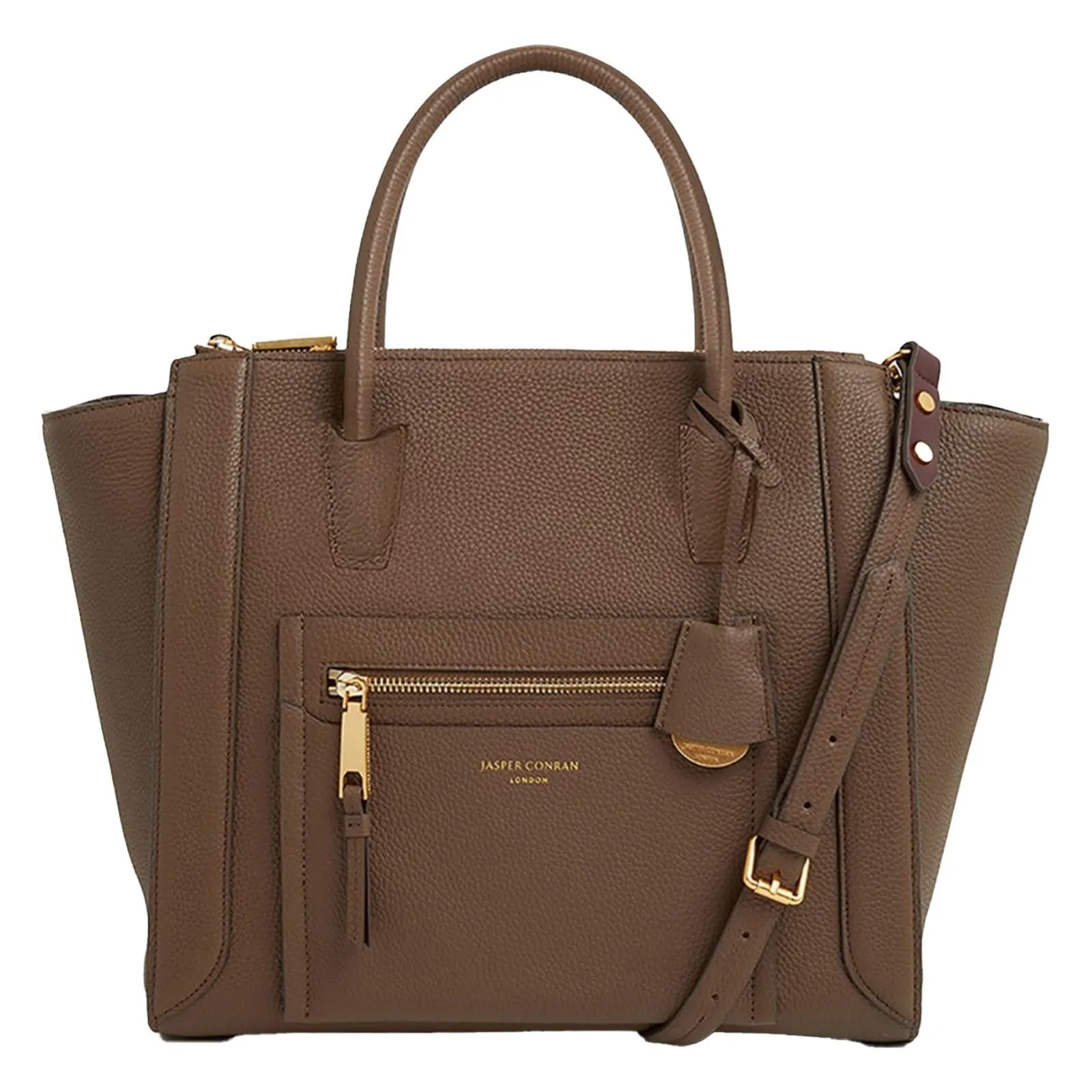 Jasper Conran Aubrey Winged Leather Grab Tote Bag