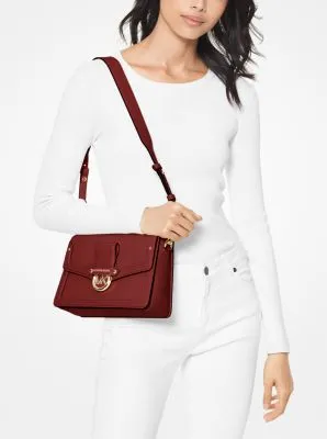 Jessie Medium Pebbled Leather Shoulder Bag