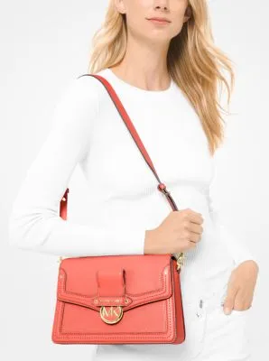 Jessie Medium Pebbled Leather Shoulder Bag