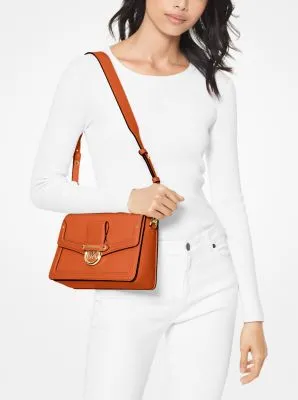 Jessie Medium Pebbled Leather Shoulder Bag