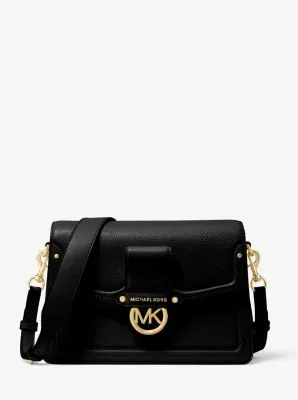 Jessie Medium Pebbled Leather Shoulder Bag