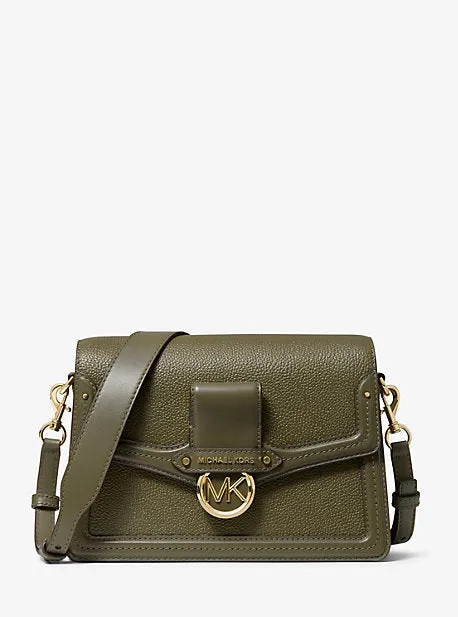 Jessie Medium Pebbled Leather Shoulder Bag