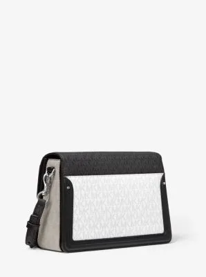 Jessie Medium Two-Tone Logo Shoulder Bag