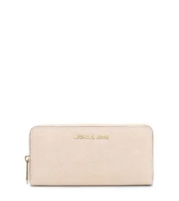 Jet Set Travel Saffiano Leather Continental Wallet