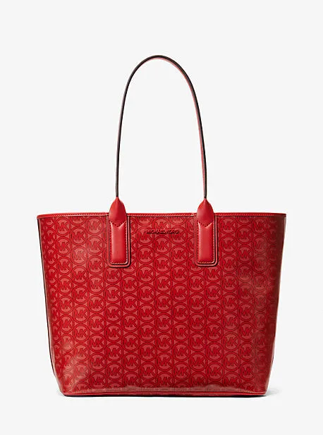 Jodie Large Logo Jacquard Tote Bag