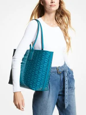 Jodie Large Logo Jacquard Tote Bag